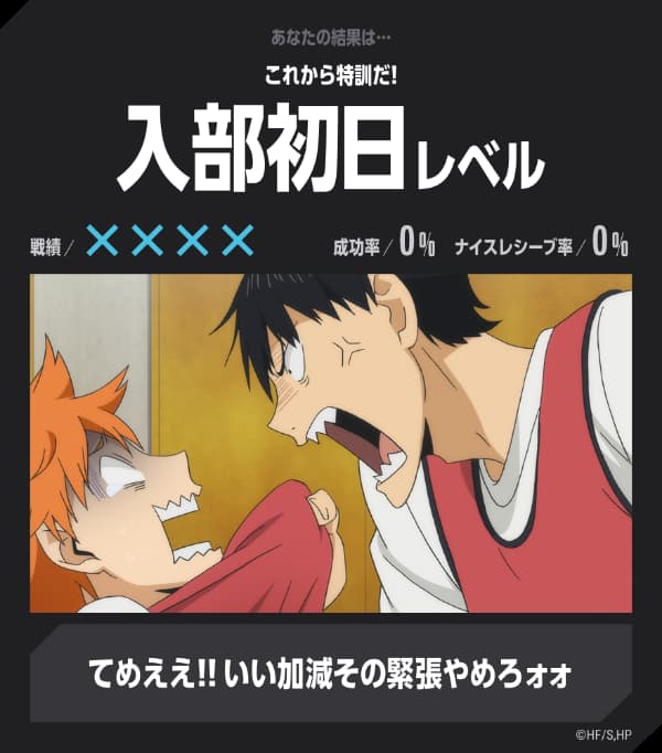 入部初日レベル